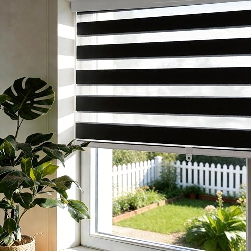 Jiangpin Textile 32"x72" Cordless Zebra Blinds: $32.58