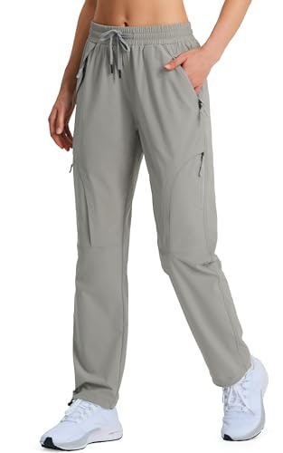 Hugut Women's Lightweight Hiking Cargo Safari Pants: $31.43