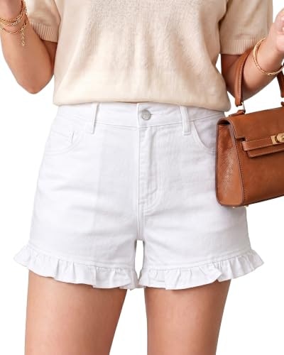 Grapent Women's Ruffle Denim Shorts: $16.99 Grapent Women's Ruffle Denim Shorts: $16.99