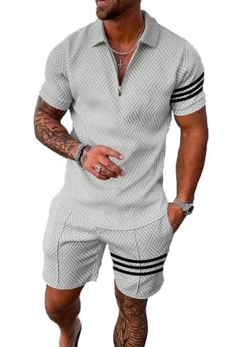 Kubsid Men's Polo Shirt and Shorts Track Suit 2-Piece Set: $25.49 Kubsid Men's Polo Shirt and Shorts Track Suit 2-Piece Set: $25.49
