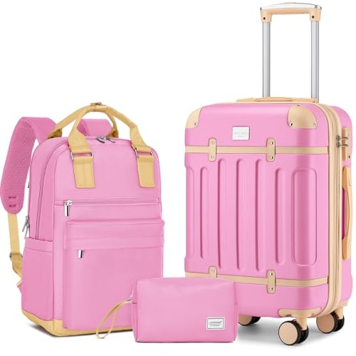 Larvender Expandable Carry-On 3-Piece Luggage Set: $84.98 Larvender Expandable Carry-On 3-Piece Luggage Set: $84.98