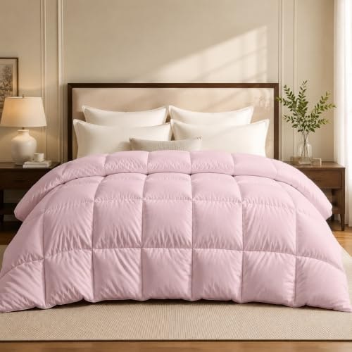 King Size Goose Feather Down Fiber All-Season Comforter: $59.49 King Size Goose Feather Down Fiber All-Season Comforter: $59.49