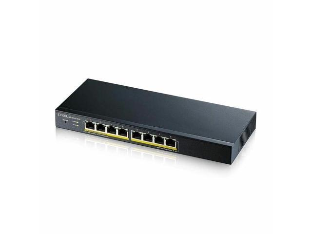 ZyXEL GS1900-8HPREV03F 8-Port Gigabit Smart Managed PoE Switch: $109.99
