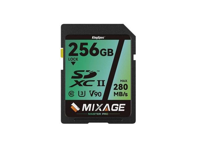 KingSpec 256GB C10 UHS-II U3 V90 SD Memory Card: $144.99