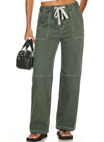 Sidefeel Women's High-Waisted Wide-Leg Stretchy Denim Pants: $25.48 Sidefeel Women's High-Waisted Wide-Leg Stretchy Denim Pants: $25.48