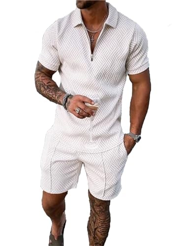 Kubsid Men's Polo Shirt and Shorts 2-Piece Set: $28.04