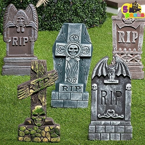 Joyin 17-inch Halloween Foam Tombstone 5-Pack: $16.98 Joyin 17-inch Halloween Foam Tombstone 5-Pack: $16.98