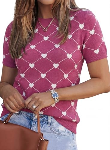 Arach&Cloz Women's Short Sleeve Wool Blend Sweater: $26.29
