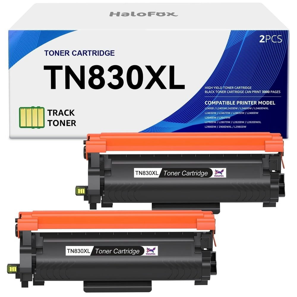 Halofox TN830XL Toner Cartridge 2-Pack: $23.49