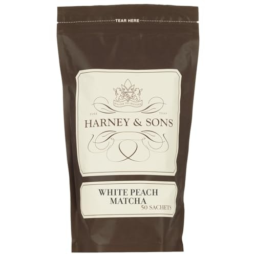 Harney & Sons White Peach Matcha Green Tea Sachets 50-Count: $19.99