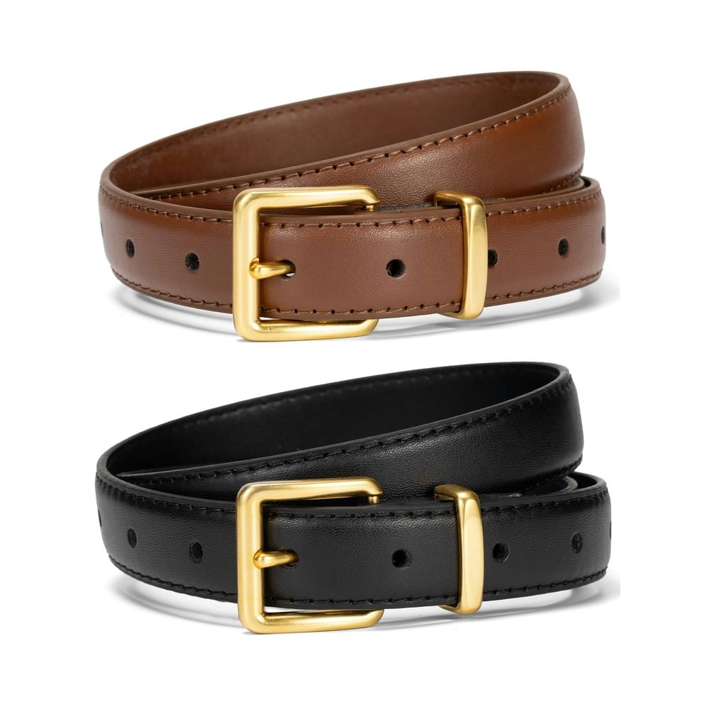 Timarkment Women's Leather Belts 2-Pack: $12.99 Timarkment Women's Leather Belts 2-Pack: $12.99