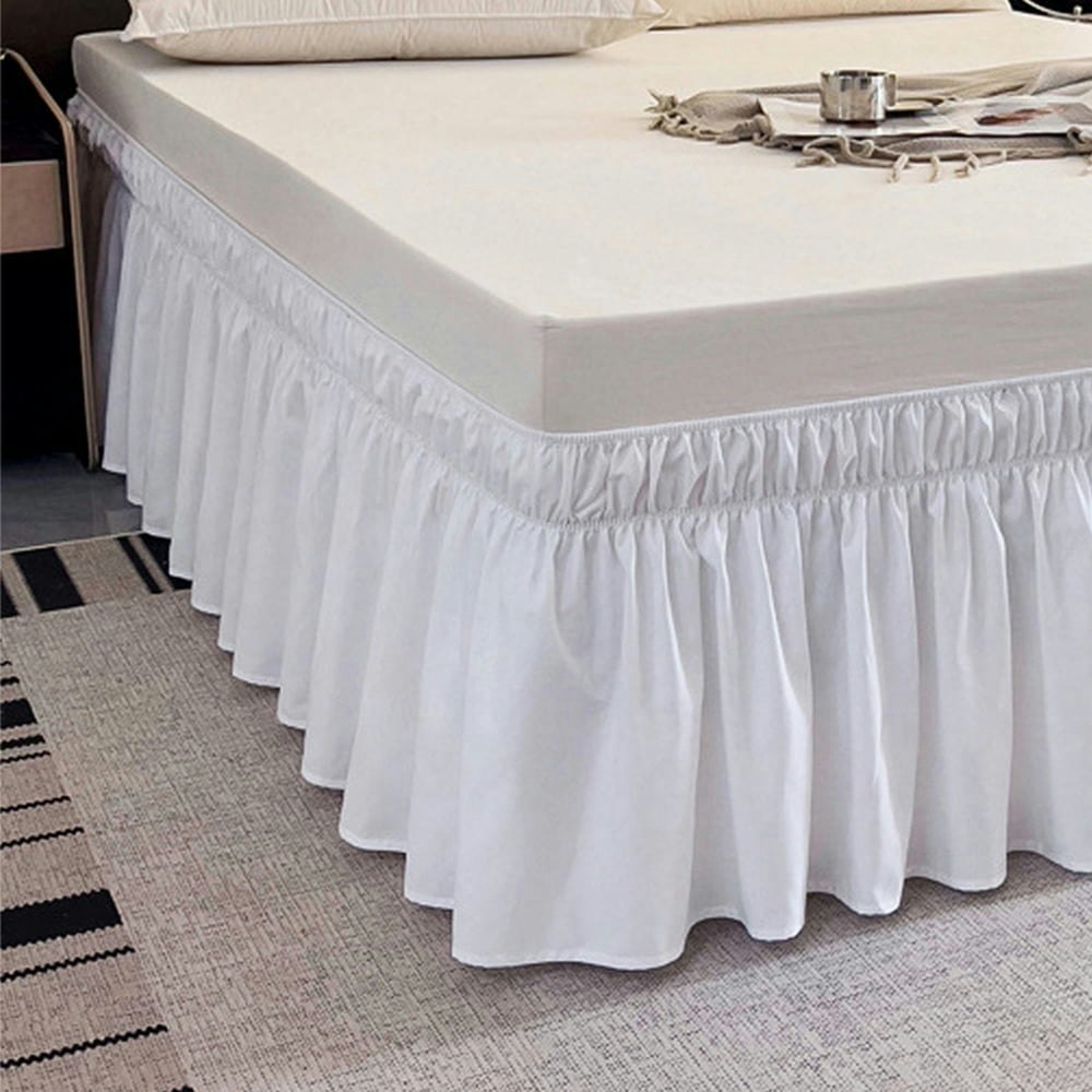 Queen Elastic Wrap Around Bed Skirt: $13.41 Queen Elastic Wrap Around Bed Skirt: $13.41