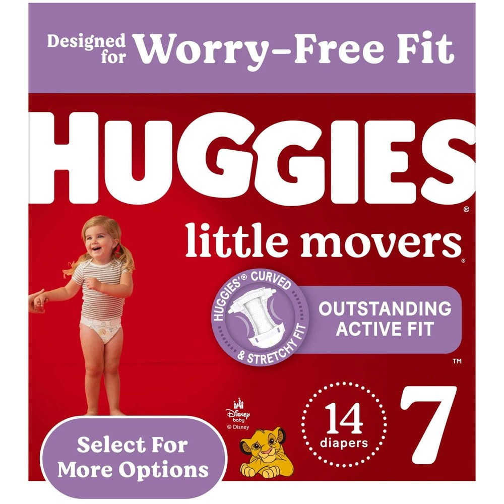 Huggies Little Movers Size 7 Baby Diapers 14-Count: $14.21 Huggies Little Movers Size 7 Baby Diapers 14-Count: $14.21