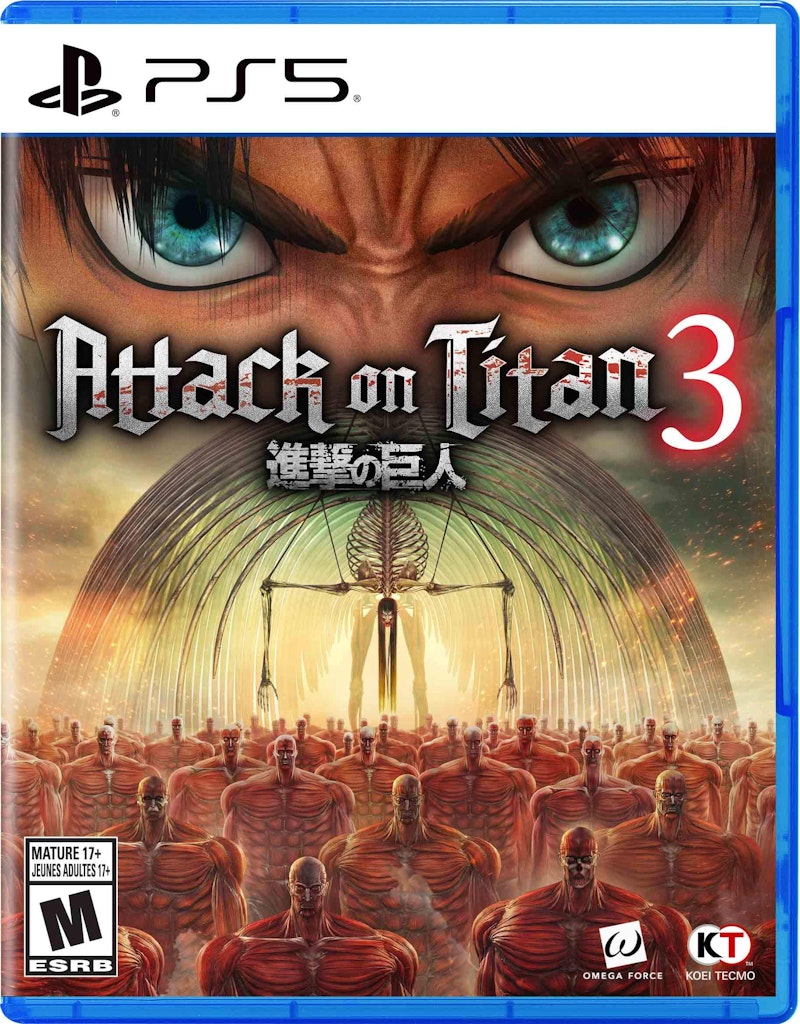 Attack on Titan 3 for PlayStation 5: $69.99 Attack on Titan 3 for PlayStation 5: $69.99