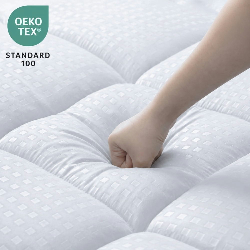 Vccoem Queen Cooling Mattress Topper: $21.99 Vccoem Queen Cooling Mattress Topper: $21.99