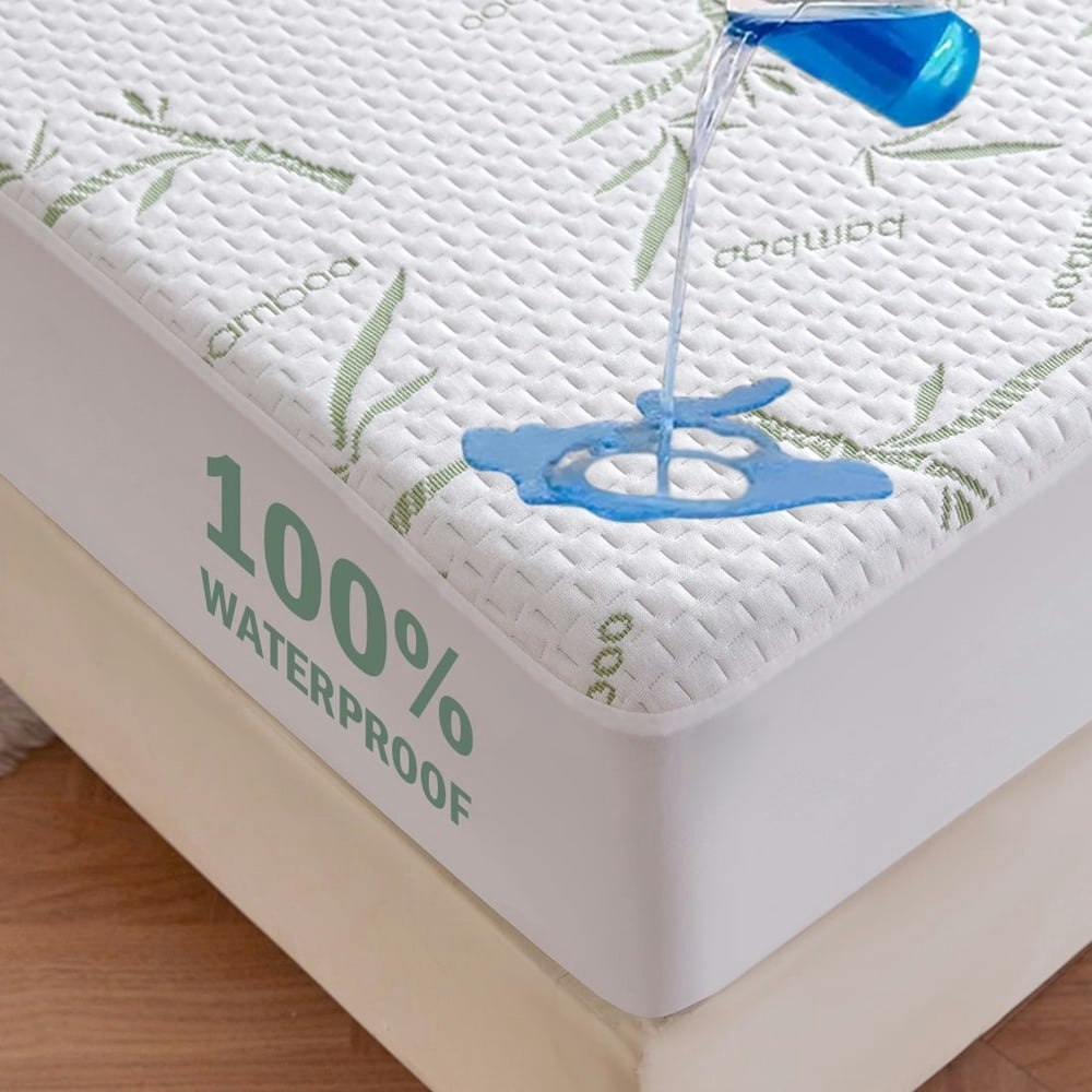 Queen Waterproof Bamboo Mattress Protector: $20.89 Queen Waterproof Bamboo Mattress Protector: $20.89