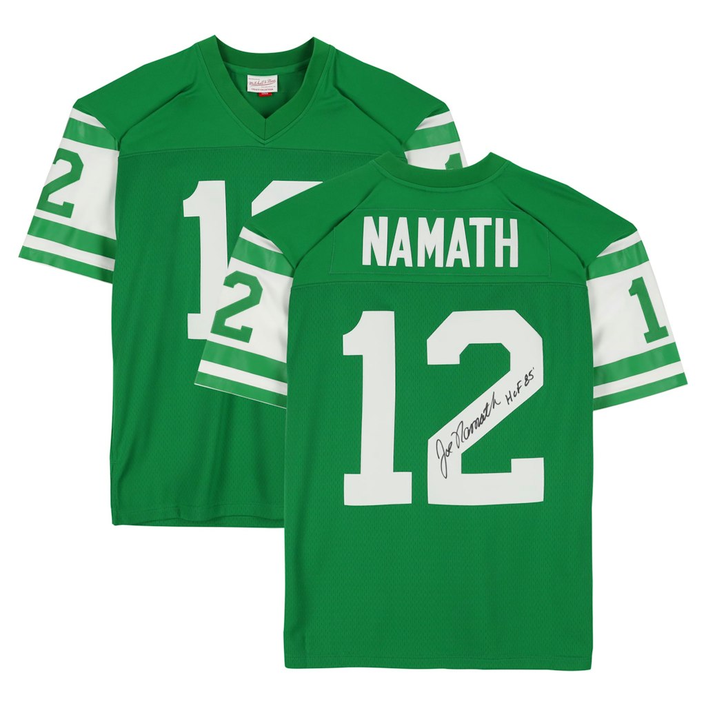 Joe Namath New York Jets Autographed Mitchell & Ness Legacy Jersey: $879.99 Joe Namath New York Jets Autographed Mitchell & Ness Legacy Jersey: $879.99