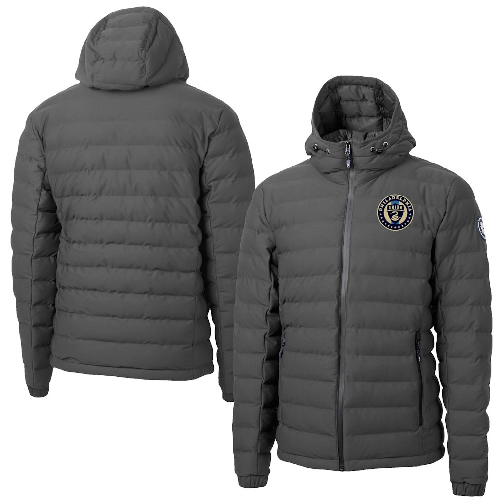 Cutter & Buck Philadelphia Union Mission Ridge Repreve Eco Insulated Hooded Puffer Jacket: $199.99 Cutter & Buck Philadelphia Union Mission Ridge Repreve Eco Insulated Hooded Puffer Jacket: $199.99