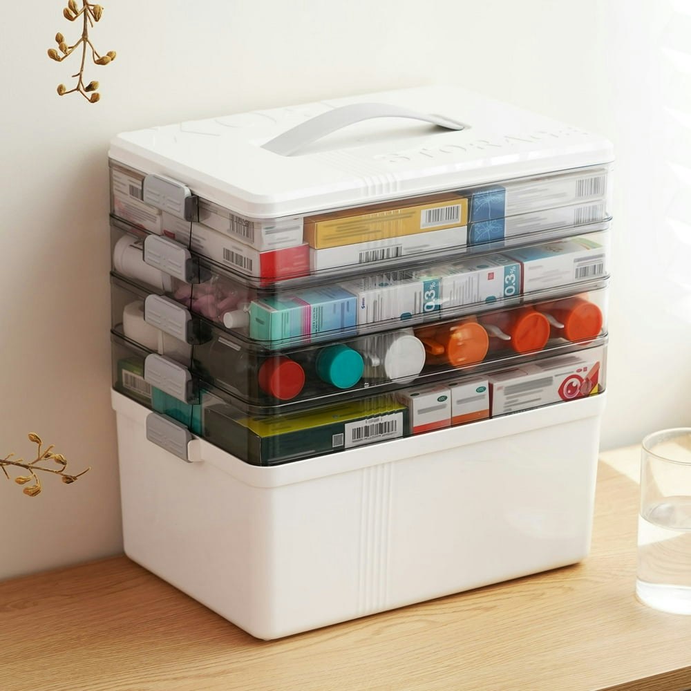 4-Layer Stackable Storage Bin with Removable Tray: $31.63