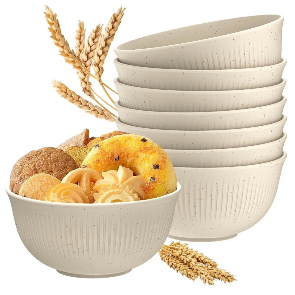GPED 26-oz. Wheat Straw Cereal Bowls 8-Pack: $13.59
