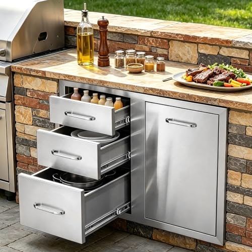 Vevor 29.5" x 22.6" x 21.7" Outdoor Kitchen Drawer: $314.91 Vevor 29.5" x 22.6" x 21.7" Outdoor Kitchen Drawer: $314.91