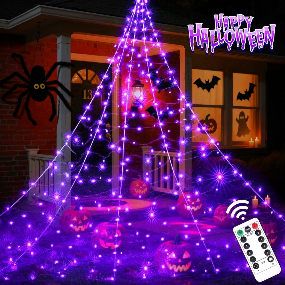 Scidweet 500 LED Halloween Giant Spider Web Lights: $25.09 Scidweet 500 LED Halloween Giant Spider Web Lights: $25.09