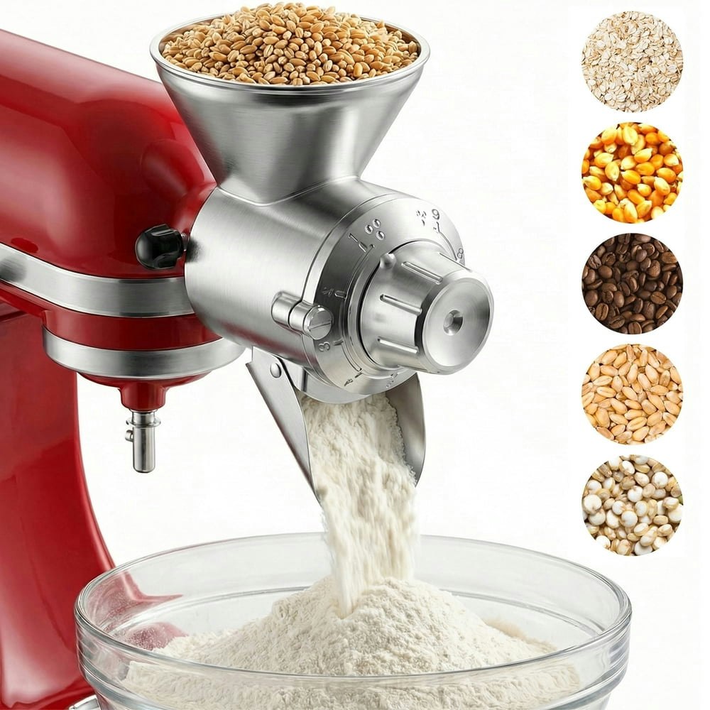 Gvode All-Metal Grain Mill Attachment for KitchenAid Stand Mixers: $54.18
