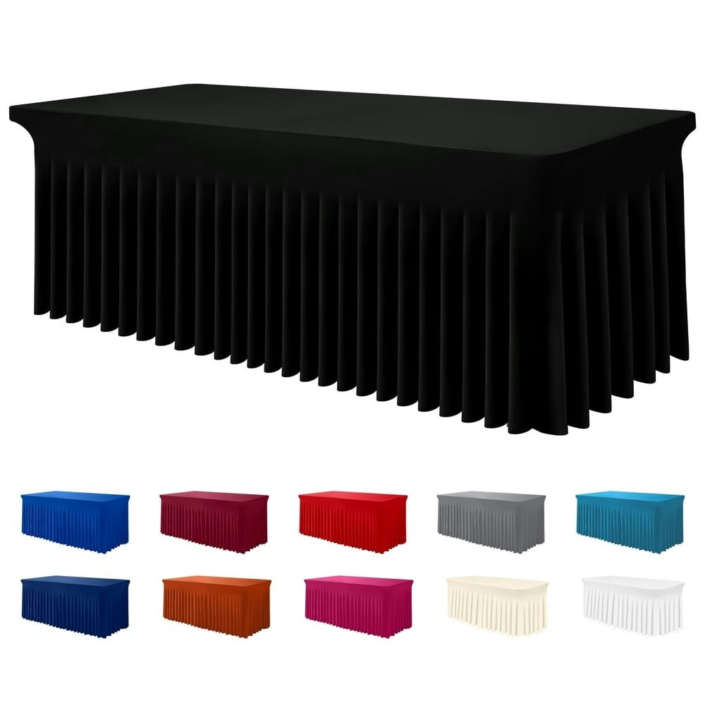 Decoruhome 6-Foot Fitted Spandex Tablecloth: $17.98