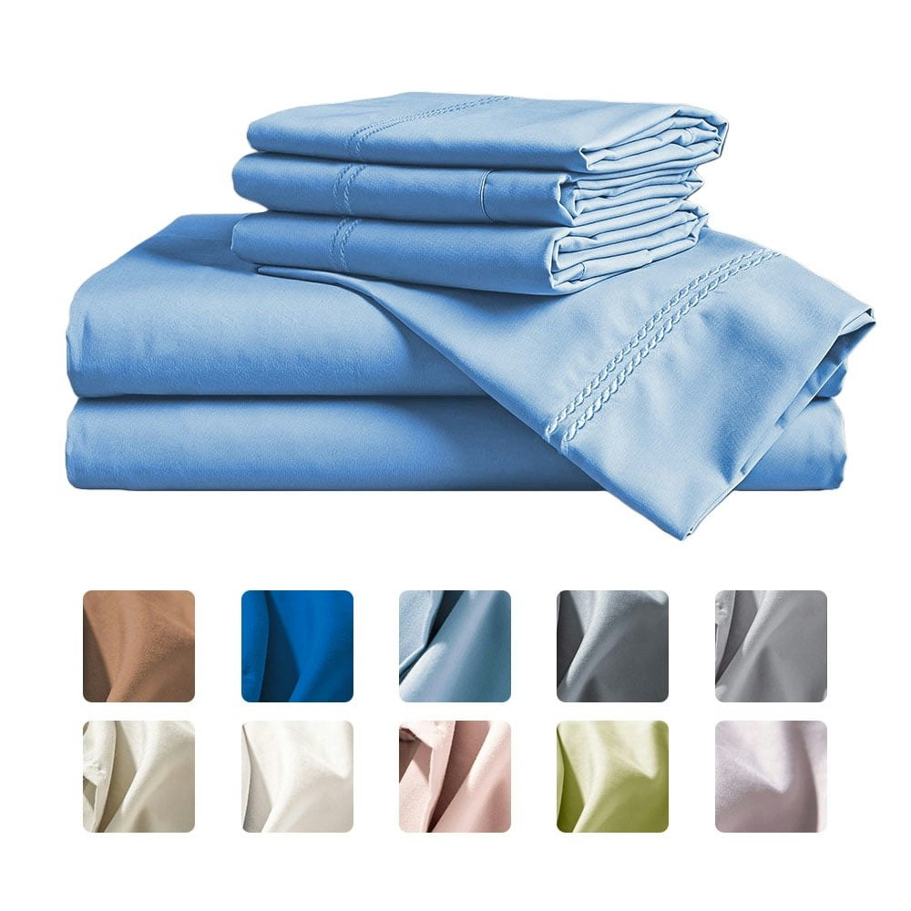 CH 6-Piece Queen Luxury Microfiber Bed Sheet Set: $14.99 CH 6-Piece Queen Luxury Microfiber Bed Sheet Set: $14.99