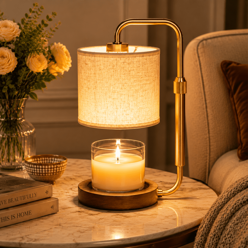 Untimaty Adjustable Height Candle Warmer Lamp with Timer: $22.99