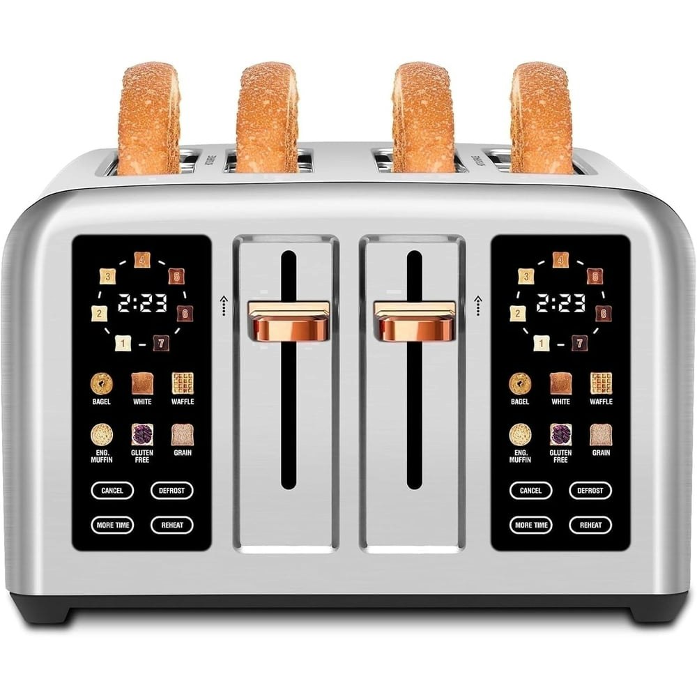 4-Slice Stainless Steel Touch Screen Toaster: $49.99 4-Slice Stainless Steel Touch Screen Toaster: $49.99