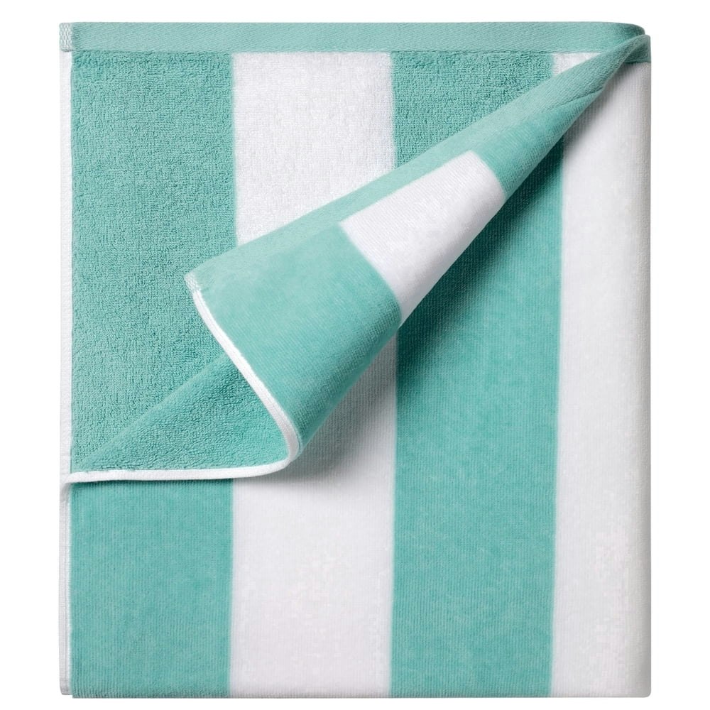 Ouxiaobai 35" x 70" Striped Cotton Beach Towel: $20.69