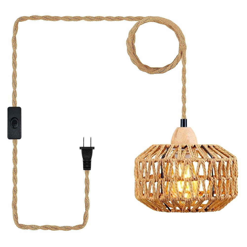 Daybetter Rattan Pendant Light: $28.49