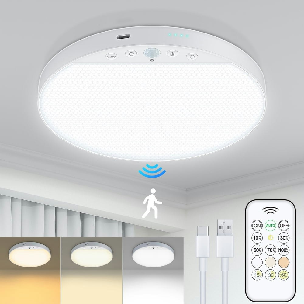 Willed Motion Sensor Magnetic Ceiling Light: $17.59 Willed Motion Sensor Magnetic Ceiling Light: $17.59
