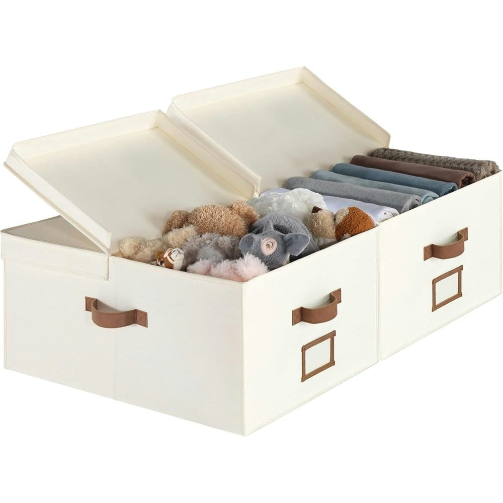 Extra Large Fabric Storage Bins 2-Pack: $35.64