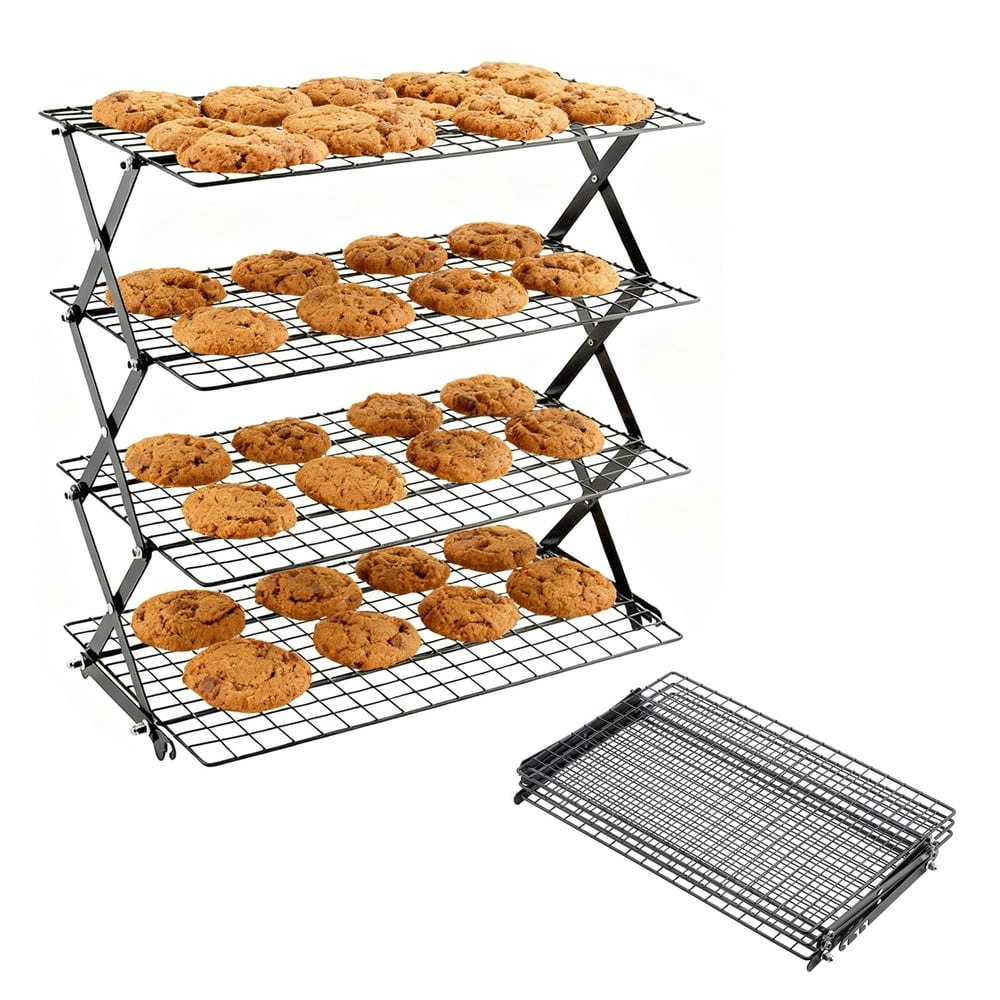 Beslands 4-Tier Collapsible Cooling Rack: $18.32 Beslands 4-Tier Collapsible Cooling Rack: $18.32