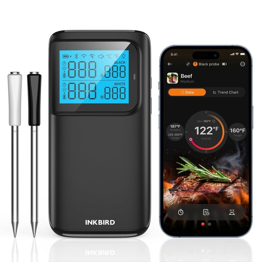 Inkbird Wireless Dual-Mode Meat Thermometer 2-Probe 5-Sensor Set: $71.99