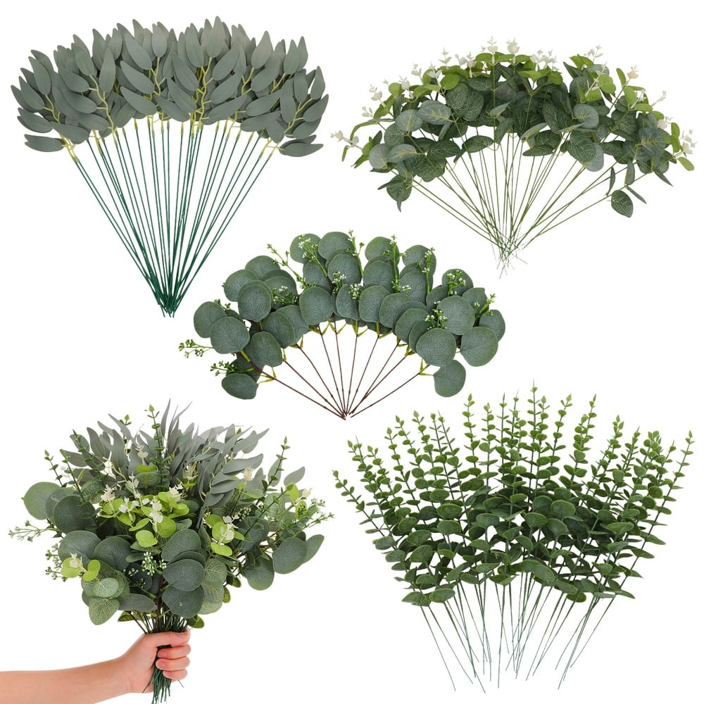 Armscye Artificial Eucalyptus Stems 100-Pack: $15.99