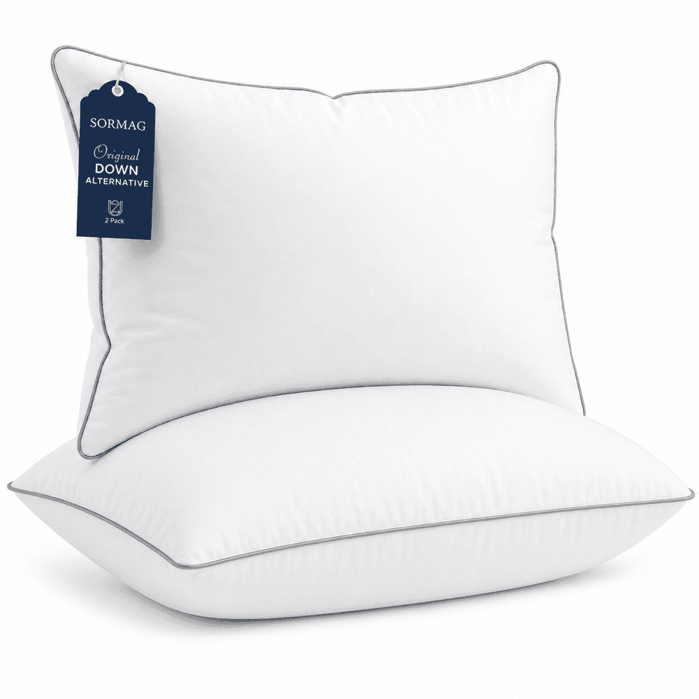 Sormag Queen Down Alternative Bed Pillows 2-Pack: $21.99 Sormag Queen Down Alternative Bed Pillows 2-Pack: $21.99