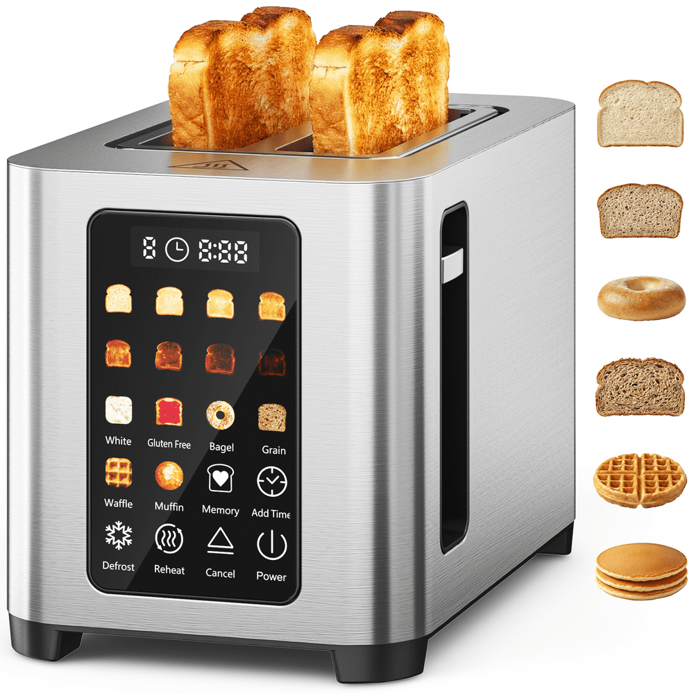 Patbrela 2-Slice Stainless Steel Touch Control Toaster: $38.97 Patbrela 2-Slice Stainless Steel Touch Control Toaster: $38.97