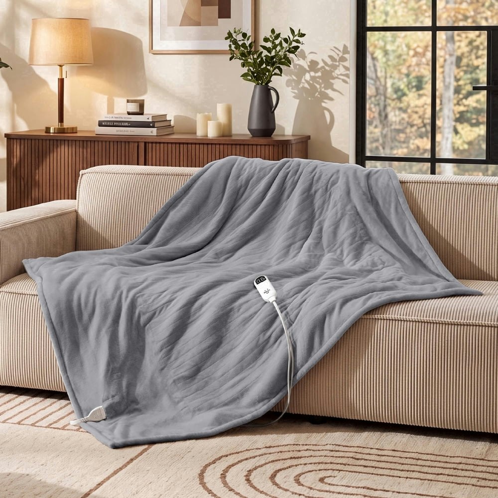 U by Bedsure 50" x 60" Electric Heated Throw Blanket: $33.29 U by Bedsure 50" x 60" Electric Heated Throw Blanket: $33.29