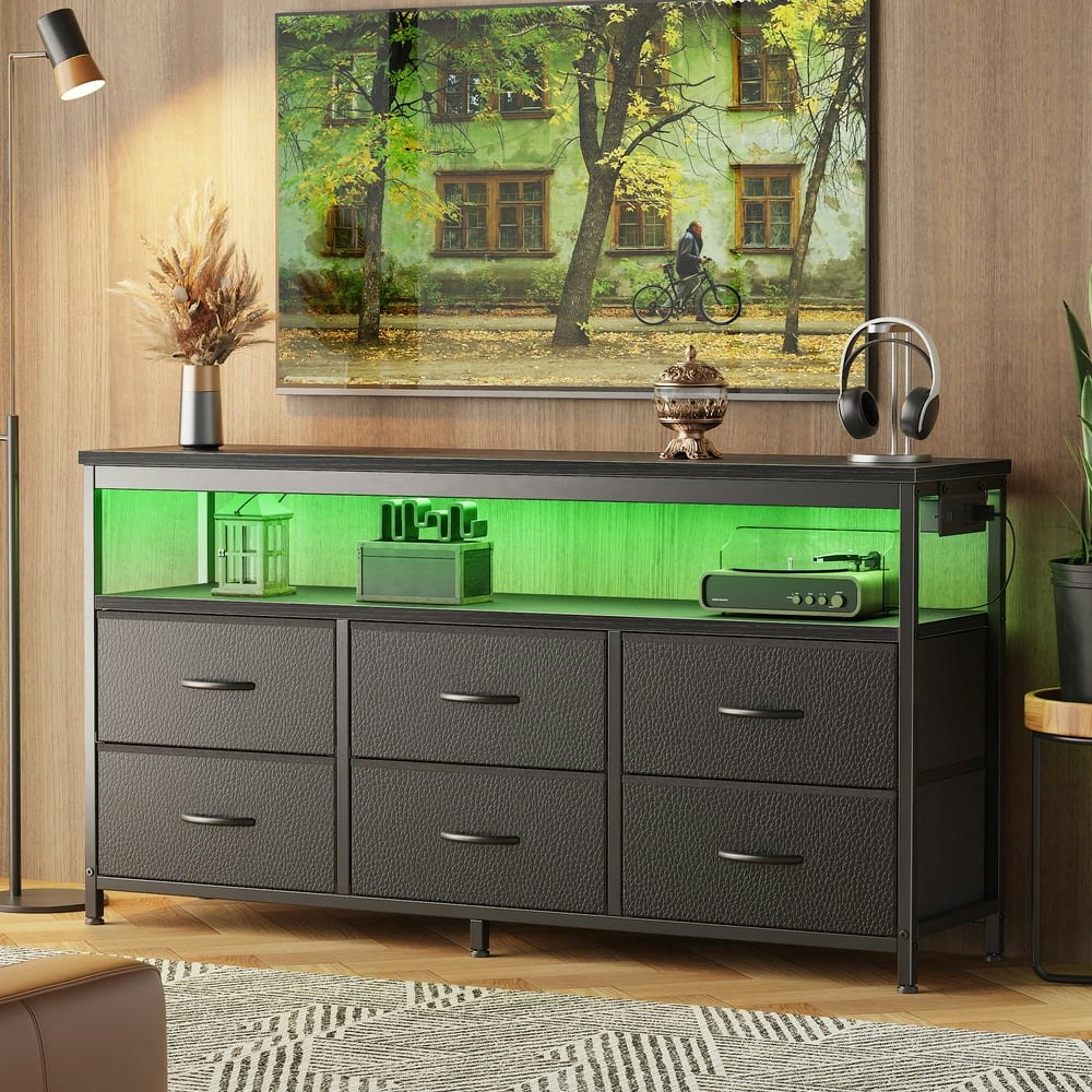 Amadwell 47-Inch LED TV Stand and 6-Drawer Dresser: $71.99 Amadwell 47-Inch LED TV Stand and 6-Drawer Dresser: $71.99