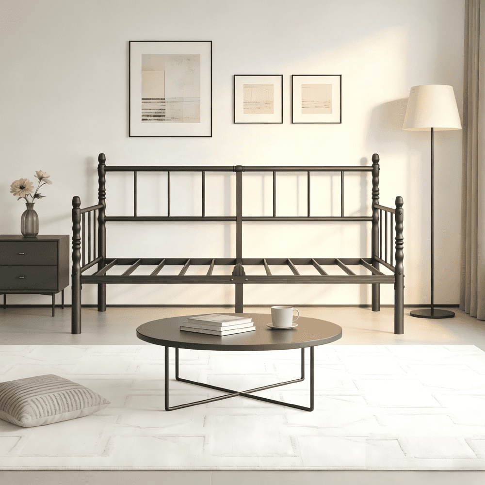 Rldvay 14-Inch Twin Metal Daybed Frame: $122.99
