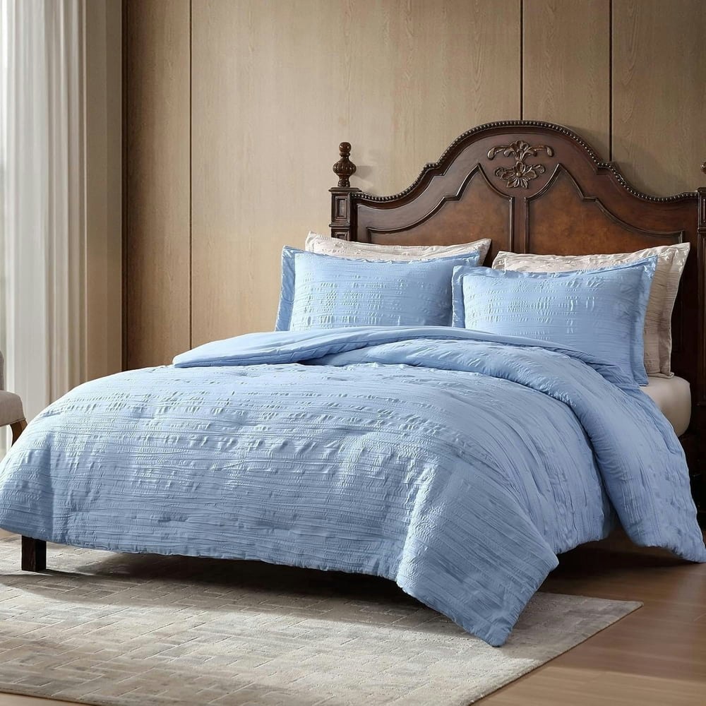 ClevaHome Queen 3-Piece Embossed Comforter Set: $17.99 ClevaHome Queen 3-Piece Embossed Comforter Set: $17.99