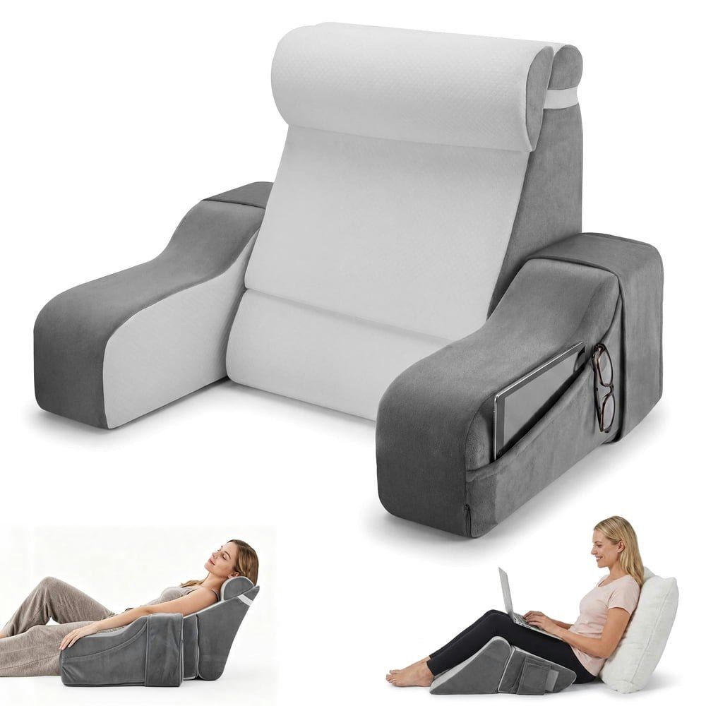 Amtpm Adjustable Reading Pillow with Armrests: $51.89 Amtpm Adjustable Reading Pillow with Armrests: $51.89