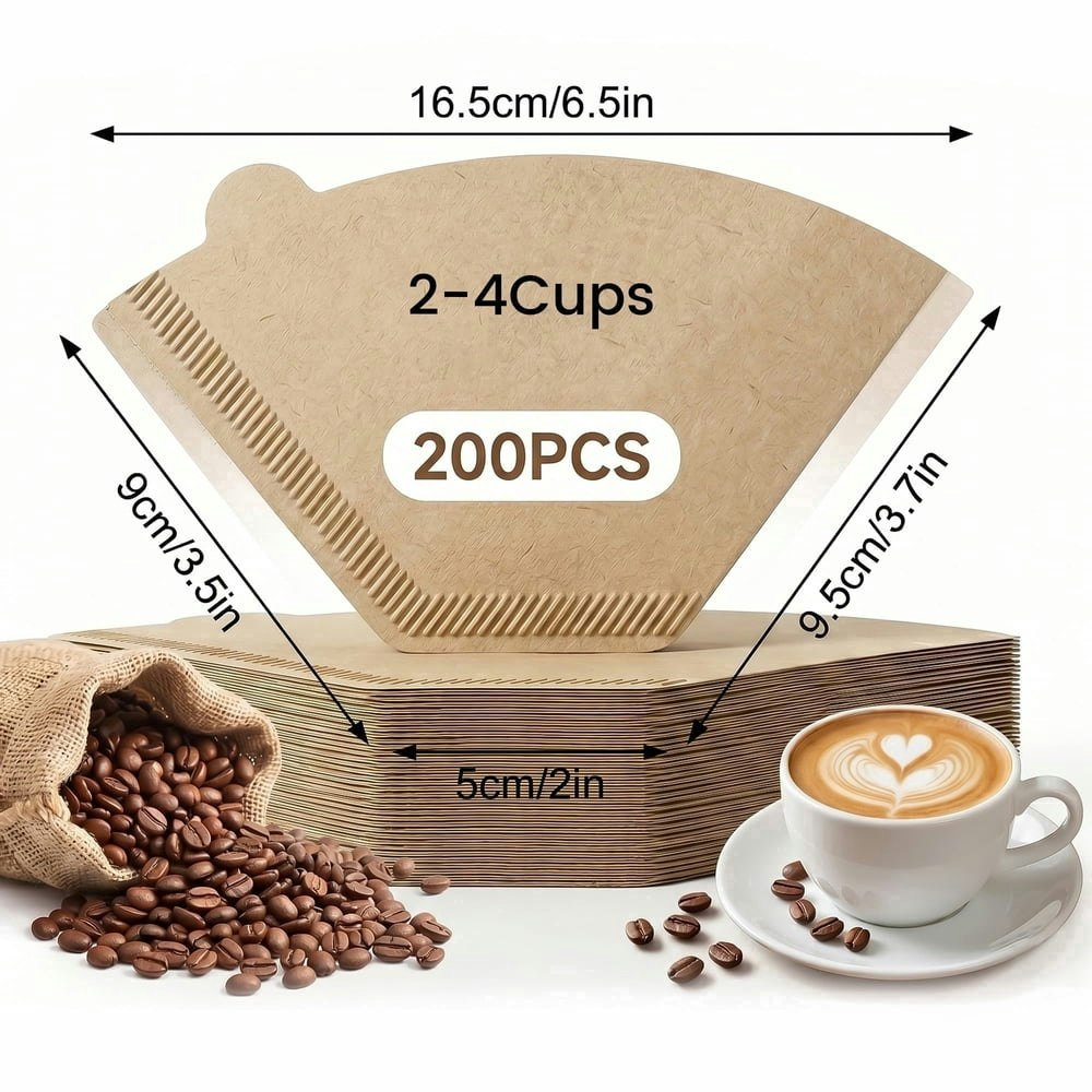 M Buder 2-4 Cup Unbleached Coffee Filters 200-Pack: $9.27