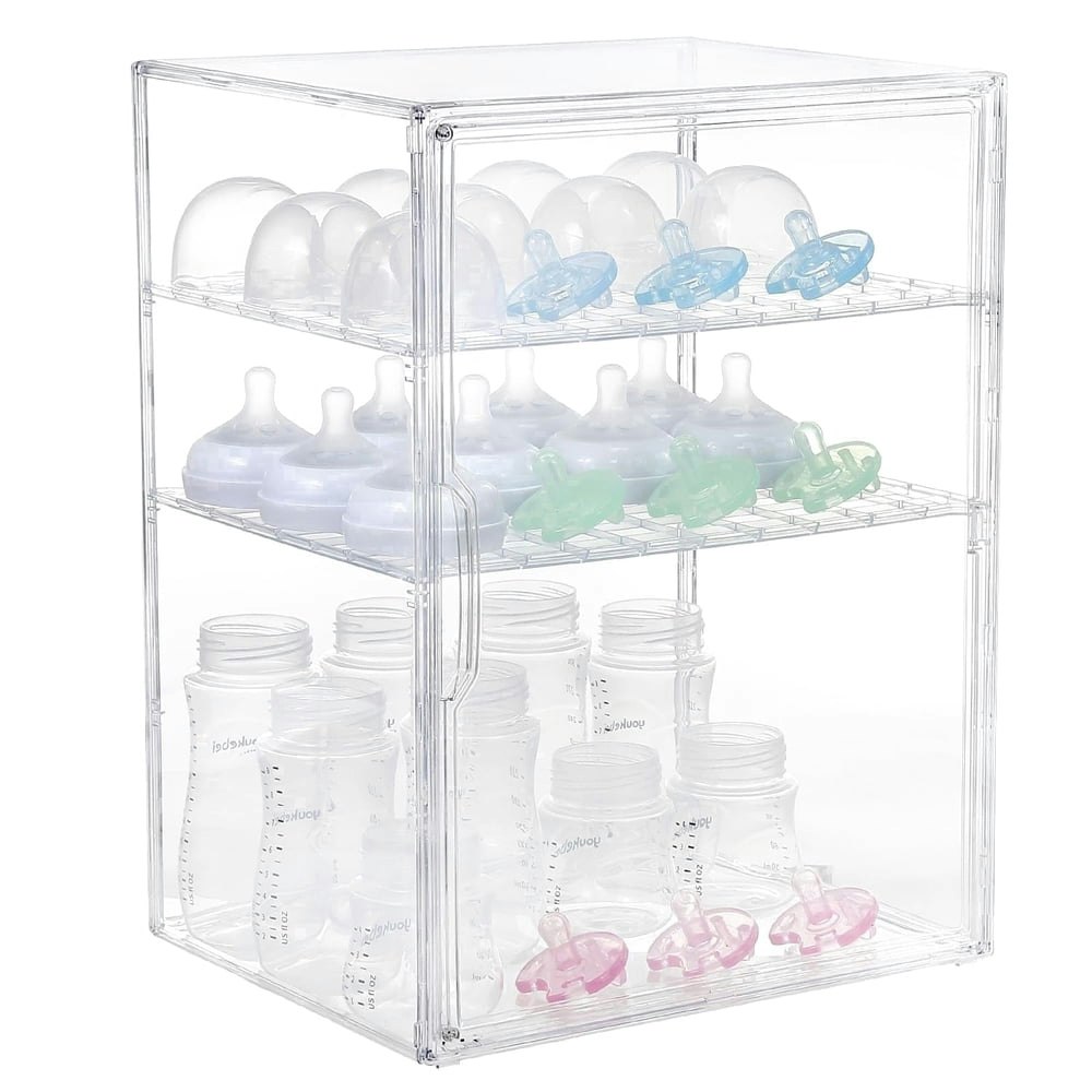 Gofinoday 3-Tier Acrylic Baby Bottle Organizer: $32.19 Gofinoday 3-Tier Acrylic Baby Bottle Organizer: $32.19