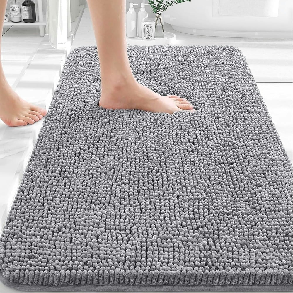 Sasttie 20"x24" Chenille Bath Mat: $35.99 Sasttie 20"x24" Chenille Bath Mat: $35.99