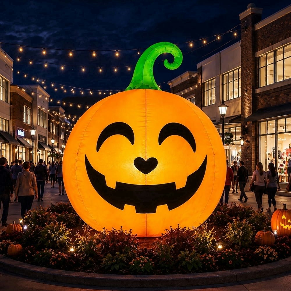 Toiyjofe 10-Foot Halloween Inflatable Pumpkin with LED Lights: $125.98