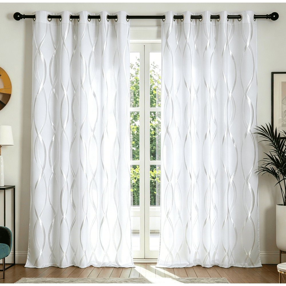 52" x 84" Blackout Striped Pattern Curtains 2-Pack: $24.20 52" x 84" Blackout Striped Pattern Curtains 2-Pack: $24.20